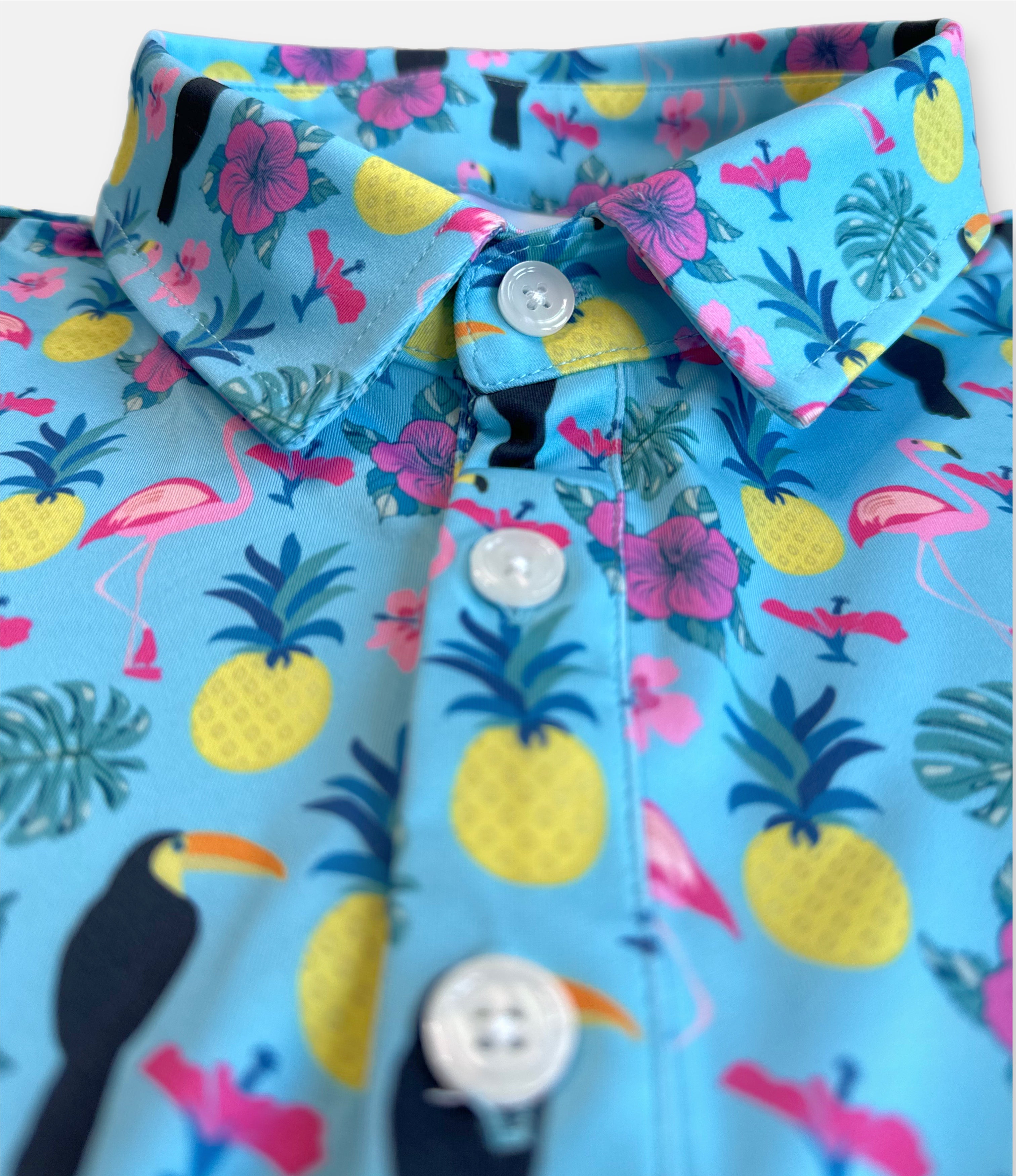 Tropical golf clearance shirts