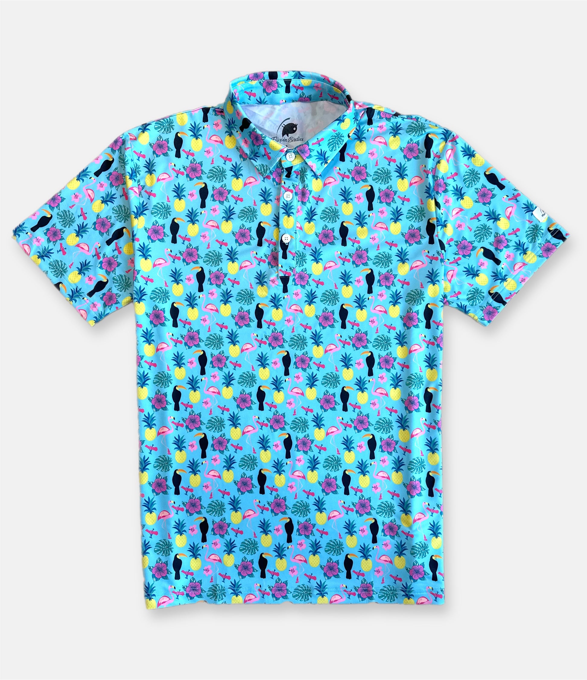 Unique Golf Shirt - Seamless Luxury Tropical Pattern Golf Polo Shirt For  Men - Godoprint